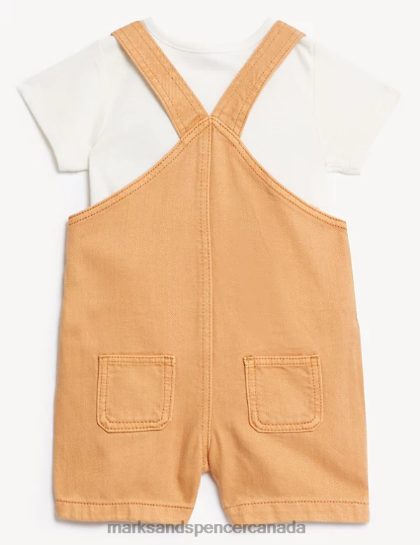 Marks and Spencer sale - Baby Rust Mix Clothing Marks & Spencer 2pc Cotton Rich Outfit 20VTD7577