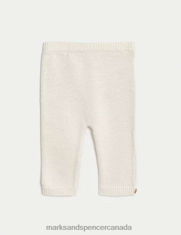 Marks and Spencer sale - Baby White Mix Clothing Marks & Spencer 2pc Pure Cotton Knitted Bear Outfit 20VTD7237