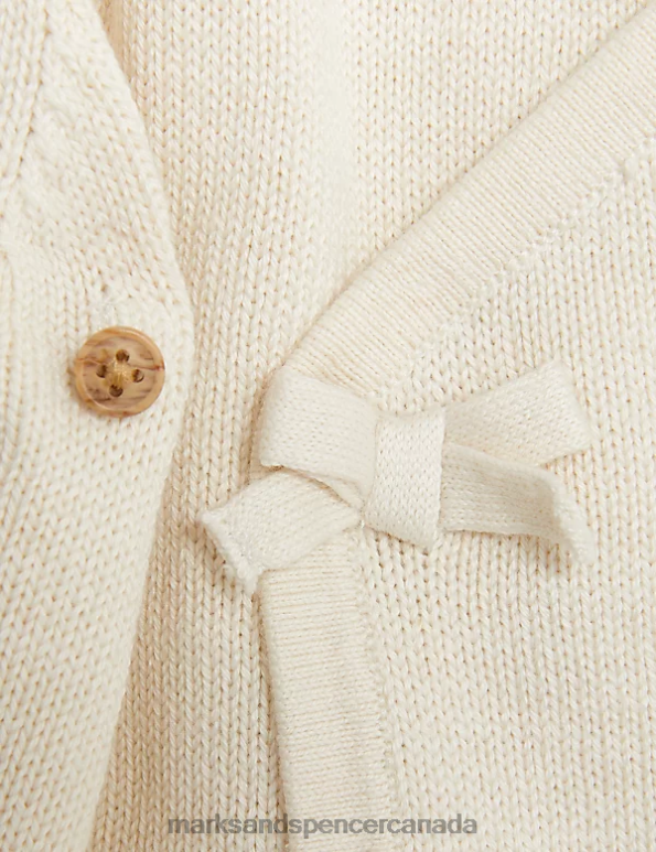 Marks and Spencer sale - Baby White Mix Clothing Marks & Spencer 2pc Pure Cotton Knitted Bear Outfit 20VTD7237