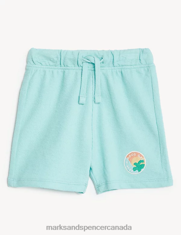 Marks and Spencer sale - Baby Multi Clothing Marks & Spencer 3pk Pure Cotton Printed Shorts 20VTD7361