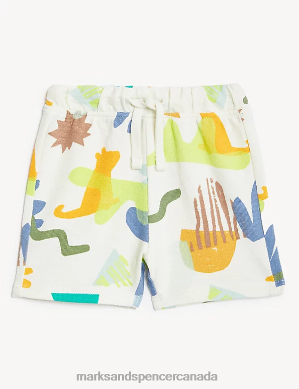 Marks and Spencer sale - Baby Multi Clothing Marks & Spencer 3pk Pure Cotton Printed Shorts 20VTD7361