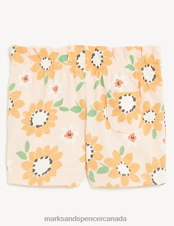 Marks and Spencer sale - Baby Multi Clothing Marks & Spencer 3pk Pure Cotton Printed Shorts 20VTD7683