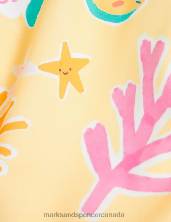Baby Yellow Mix Clothing Marks & Spencer Sea Life Print Swimsuit 20VTD7710 - Marks and Spencer online
