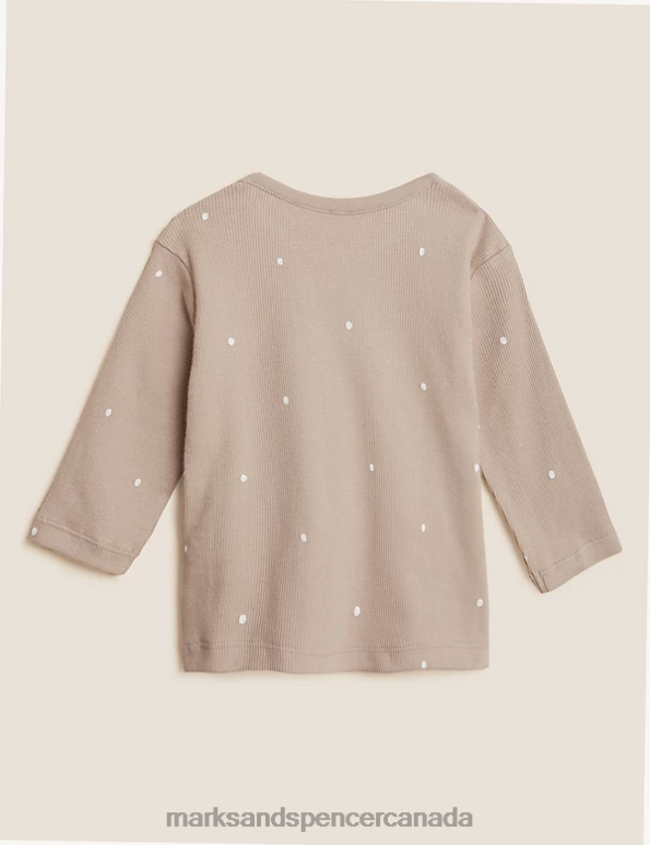 Baby Biscuit Clothing Marks & Spencer Cotton Rich Spot Top 20VTD7489 - Marks and Spencer online