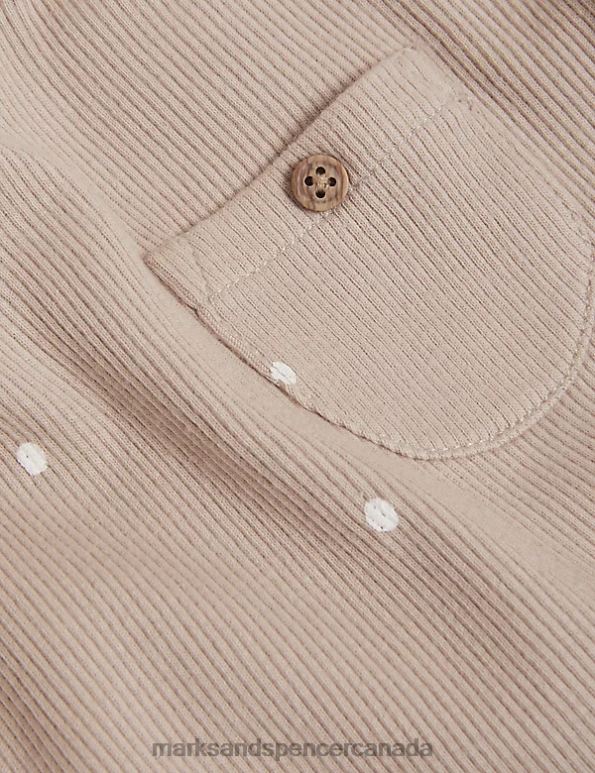 Baby Biscuit Clothing Marks & Spencer Cotton Rich Spot Top 20VTD7489 - Marks and Spencer online