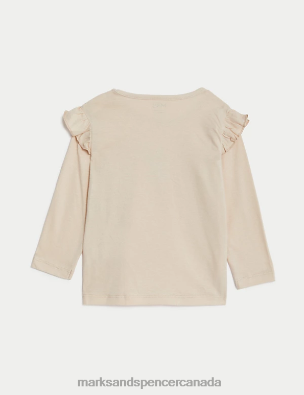 Marks and Spencer Canada - Baby Cream Clothing Marks & Spencer Pure Cotton Bunny Slogan Top 20VTD7623