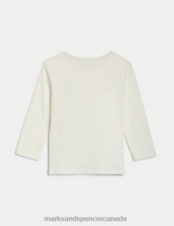 Baby Cream Clothing Marks & Spencer Pure Cotton Dinosaur Top 20VTD7397 - Marks and Spencer online