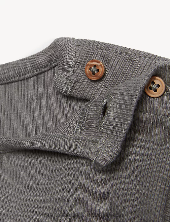 Baby Medium Grey Clothing Marks & Spencer Cotton Rich Bear T-Shirt 20VTD7401 - Marks and Spencer Canada locations