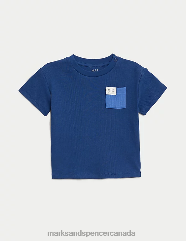 Baby Multi Clothing Marks & Spencer 3pk Cotton Rich T-Shirts 20VTD7271 - Marks and Spencer outlet