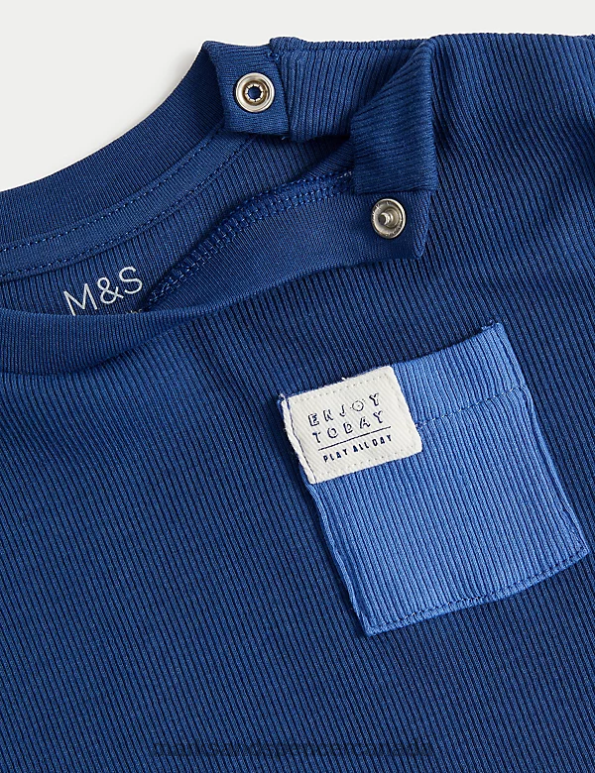 Baby Multi Clothing Marks & Spencer 3pk Cotton Rich T-Shirts 20VTD7271 - Marks and Spencer outlet