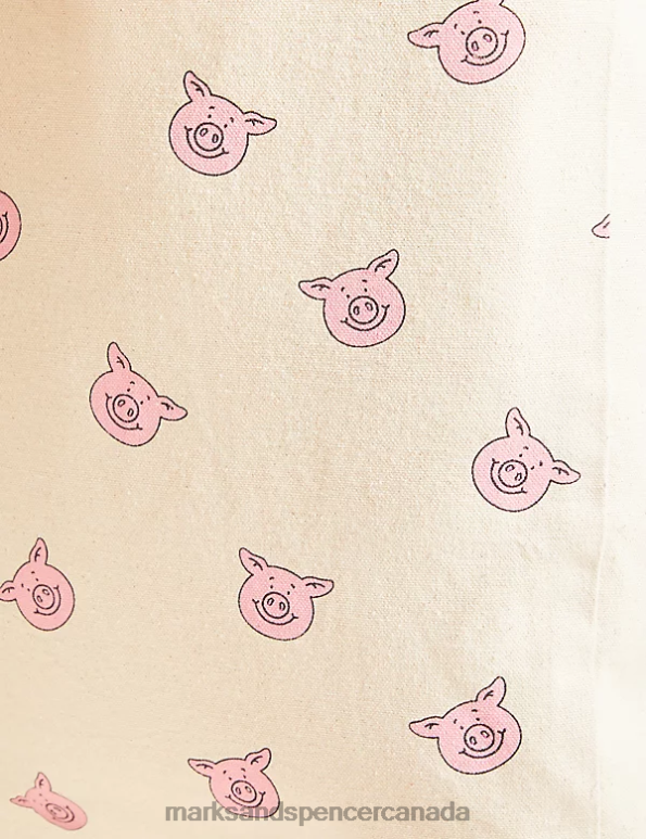 Marks and Spencer near me - Unisex Beige Accessories Marks & Spencer Percy Pig Tote Bag 20VTD3308