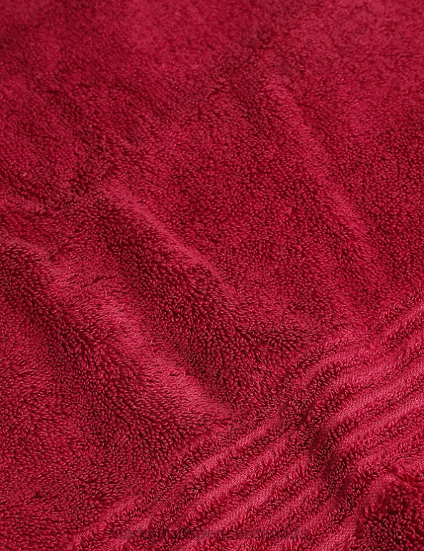 Unisex Berry Red Accessories Marks & Spencer Egyptian Cotton Luxury Towel 20VTD3614 - Marks and Spencer outlet