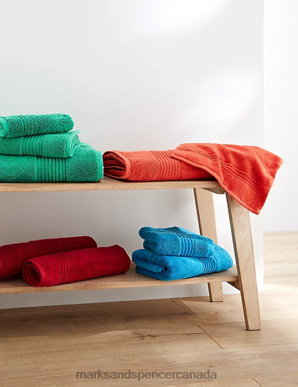 Unisex Berry Red Accessories Marks & Spencer Egyptian Cotton Luxury Towel 20VTD3614 - Marks and Spencer outlet