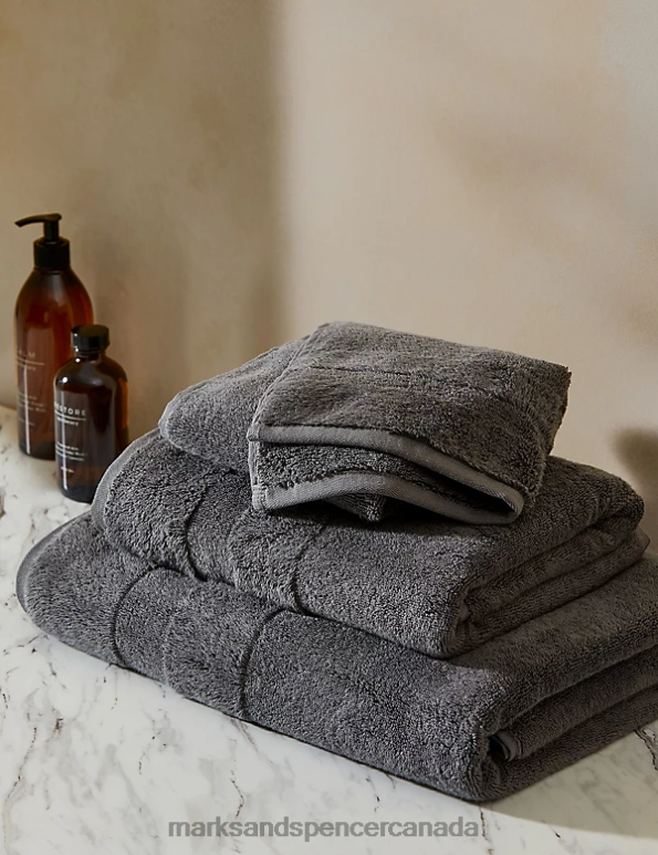 Unisex Charcoal Accessories Marks & Spencer Ultimate Turkish Luxury Cotton Towel 20VTD3297 - Marks and Spencer Canada locations