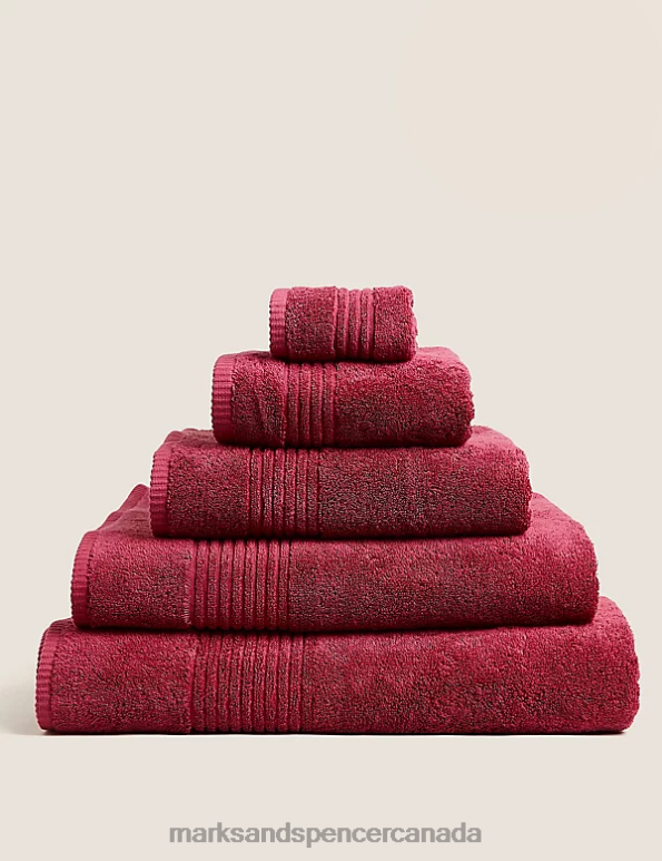 Marks and Spencer sale - Unisex Dark Raspberry Accessories Marks & Spencer Egyptian Cotton Luxury Towel 20VTD3653