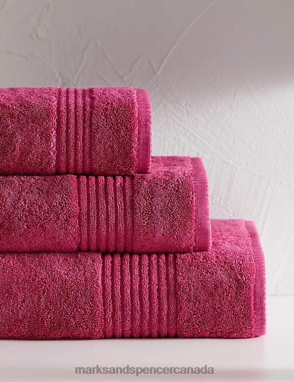 Marks and Spencer sale - Unisex Dark Raspberry Accessories Marks & Spencer Egyptian Cotton Luxury Towel 20VTD3653