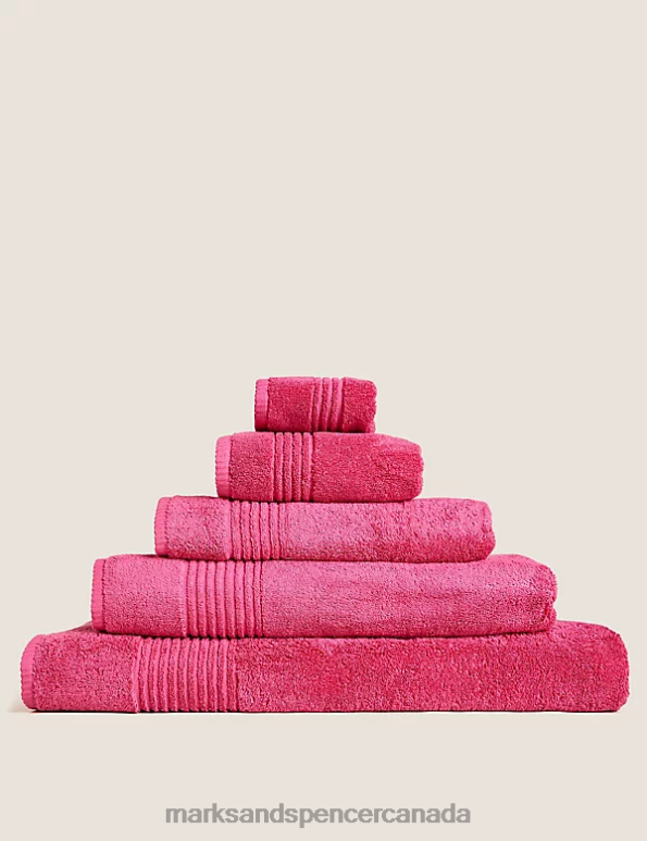 Marks and Spencer Canada - Unisex Hot Pink Accessories Marks & Spencer Egyptian Cotton Luxury Towel 20VTD3615