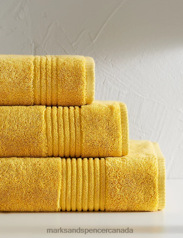 Unisex Mustard Accessories Marks & Spencer Egyptian Cotton Luxury Towel 20VTD3625 - Marks and Spencer Canada locations