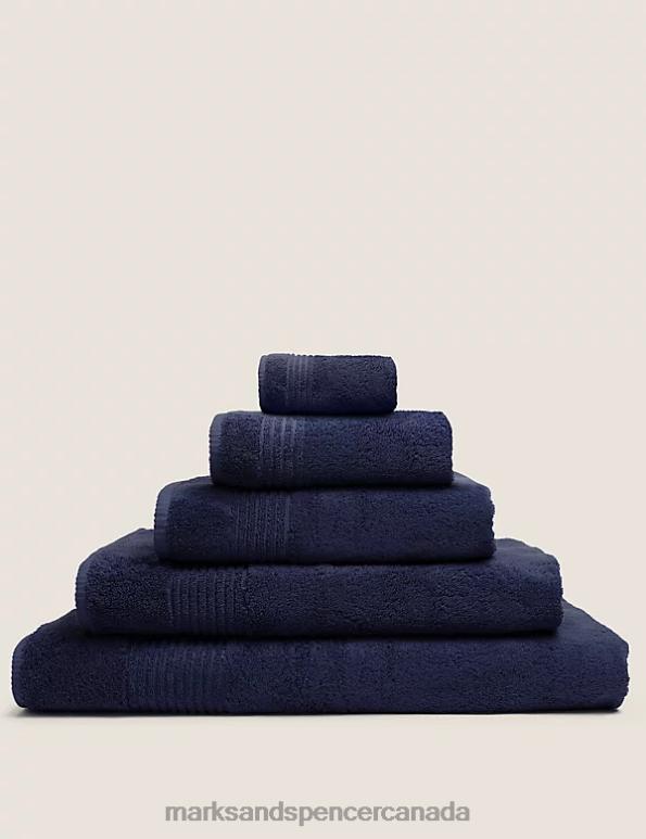 Unisex Navy Accessories Marks & Spencer Egyptian Cotton Luxury Towel 20VTD3624 - Marks and Spencer online