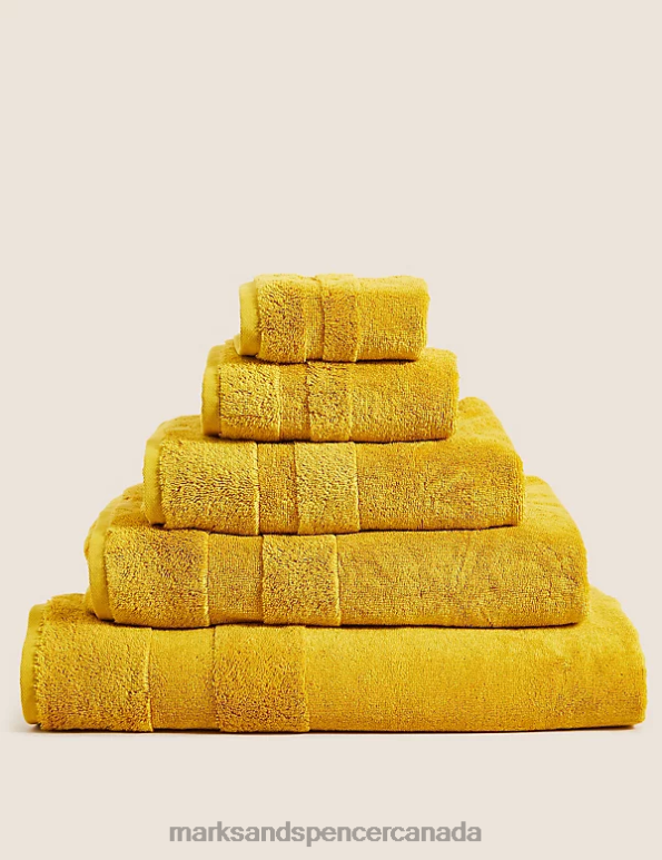 Marks and Spencer sale - Unisex Ochre Accessories Marks & Spencer Ultimate Turkish Luxury Cotton Towel 20VTD3597