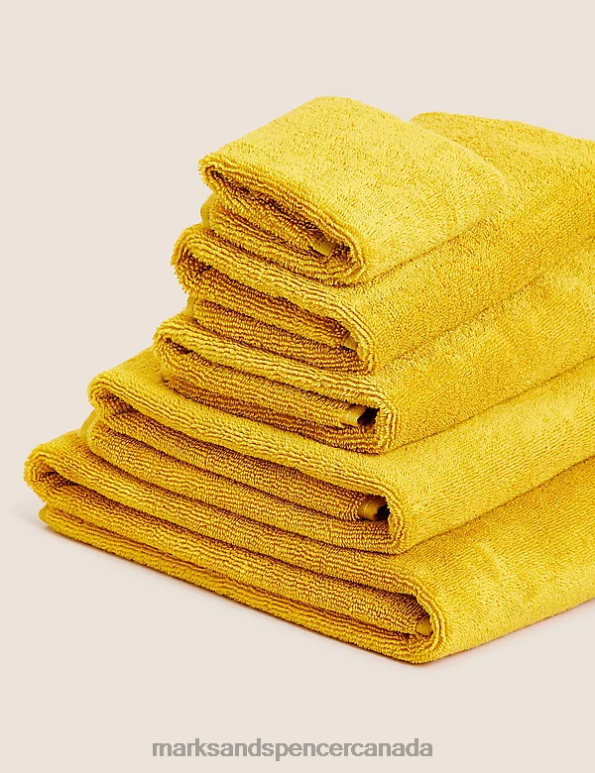 Marks and Spencer sale - Unisex Ochre Accessories Marks & Spencer Ultimate Turkish Luxury Cotton Towel 20VTD3597