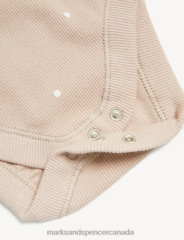 Unisex Biscuit Clothing Marks & Spencer Cotton Rich Spot Big Hugs Slogan Bodysuit 20VTD7491 - Marks and Spencer online