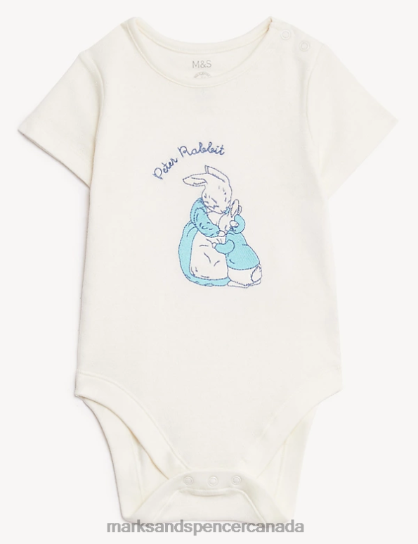 Marks and Spencer sale - Unisex Cream Mix Clothing Marks & Spencer 4pc Cotton Rich Peter Rabbit Starter Set 20VTD7425