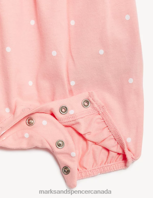Unisex Pink Mix Clothing Marks & Spencer Pure Cotton Peter Rabbit Romper 20VTD7728 - Marks and Spencer Canada locations