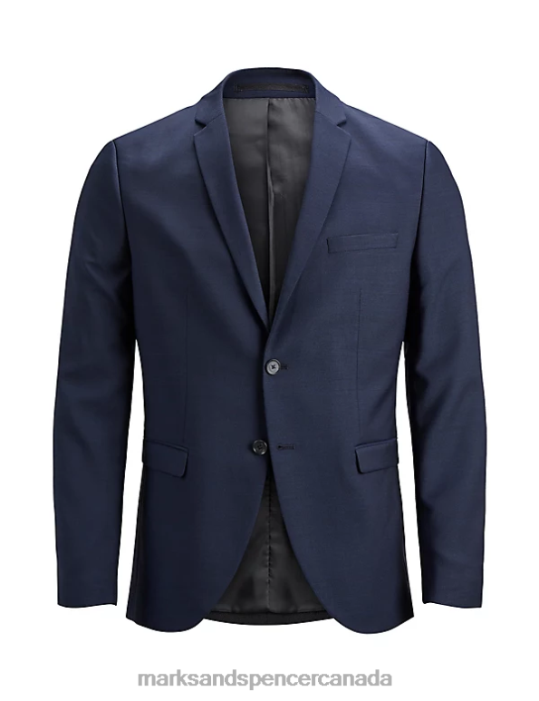 Unisex Navy Clothing Marks & Spencer Tailored Fit Blazer 20VTD6554 - Marks and Spencer outlet