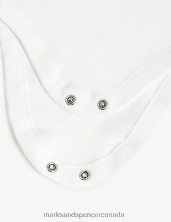 Unisex Ivory Mix Clothing Marks & Spencer 7pk Pure Cotton Printed Bodysuits 20VTD7487 - Marks and Spencer online