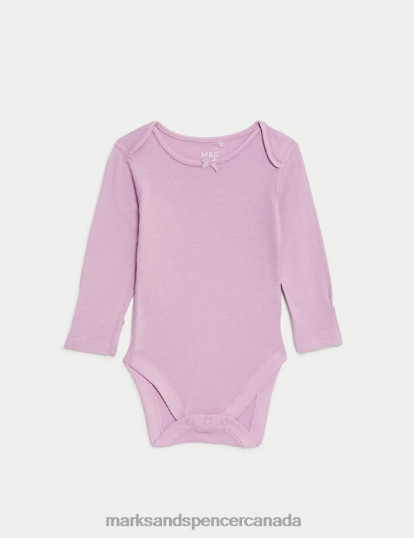 Marks and Spencer sale - Unisex Pink Mix Clothing Marks & Spencer 5pk Pure Cotton Bodysuits 20VTD7677