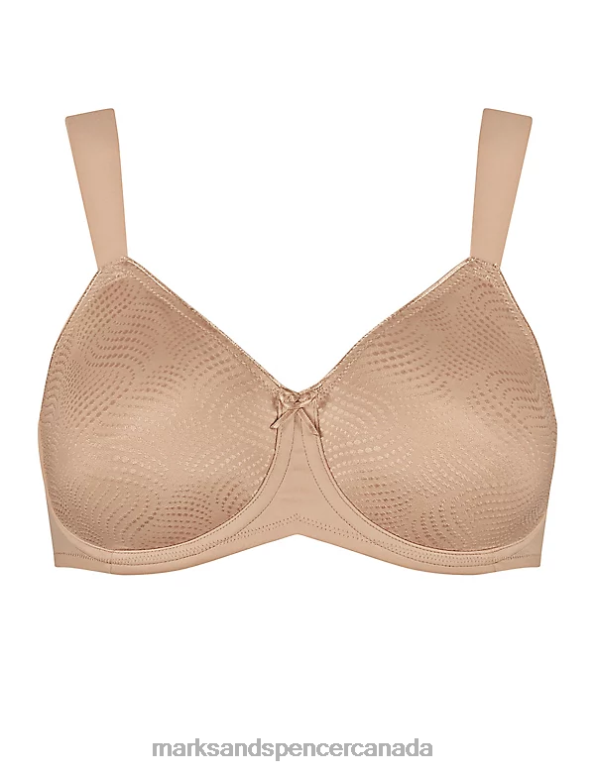 Unisex Beige Clothing Marks & Spencer Essential Wired Minimiser Bra 20VTD3663 - Marks and Spencer online
