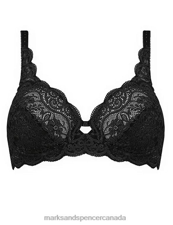 Marks and Spencer Canada - Unisex Black Clothing Marks & Spencer Amourette 300 Lace Underwired Full Cup Bra 20VTD4648