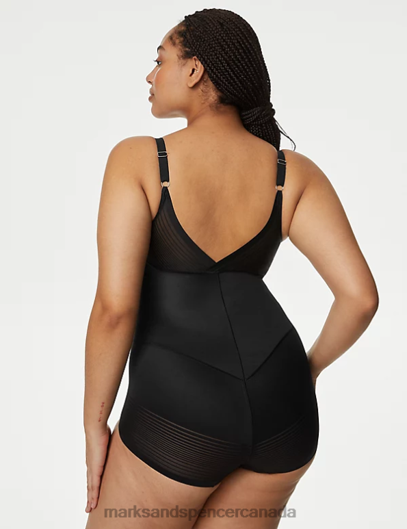 Unisex Black Clothing Marks & Spencer Body Define Firm Control Wear Your Own Bra Bodysuit 20VTD4152 - Marks and Spencer online