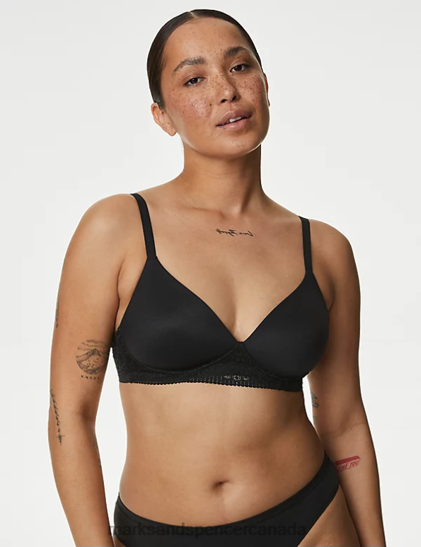 Unisex Black Clothing Marks & Spencer Body Soft Non Wired Full Cup Bra 20VTD3811 - Marks and Spencer online