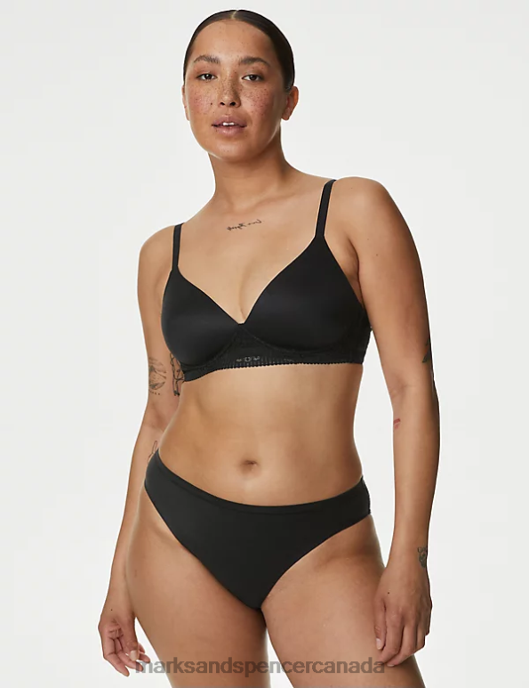 Unisex Black Clothing Marks & Spencer Body Soft Non Wired Full Cup Bra 20VTD3811 - Marks and Spencer online