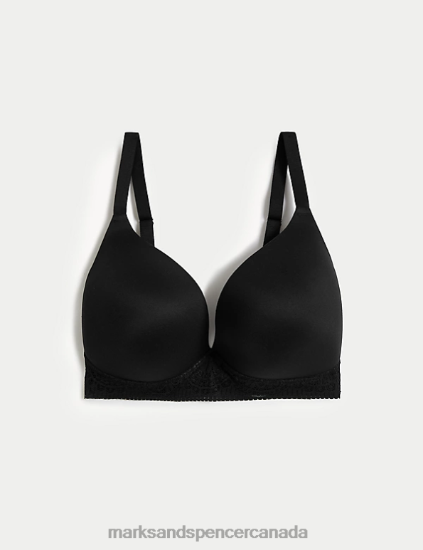 Marks and Spencer sale - Unisex Black Clothing Marks & Spencer Body Soft Non Wired Plunge Bra 20VTD4024