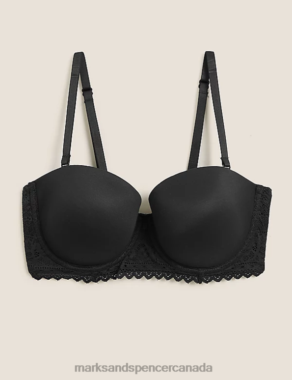 Marks and Spencer near me - Unisex Black Clothing Marks & Spencer Body Soft Padded Strapless Bra 20VTD4626