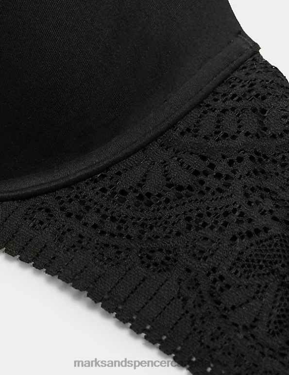 Unisex Black Clothing Marks & Spencer Body Soft Wired Plunge Bra 20VTD4437 - Marks and Spencer online