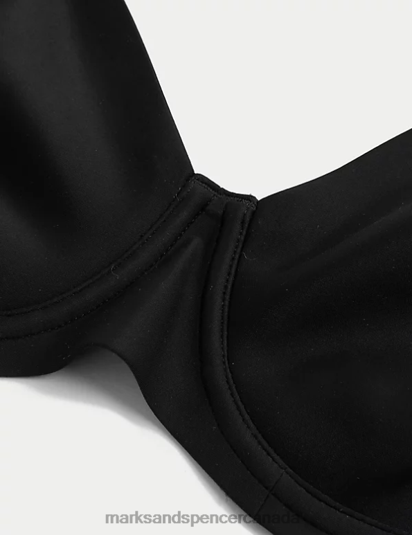 Unisex Black Clothing Marks & Spencer Flexifit Invisible Wired Full-cup Bra 20VTD4378 - Marks and Spencer outlet