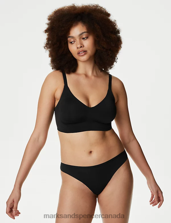 Unisex Black Clothing Marks & Spencer Flexifit Non Wired Full Cup Bra 20VTD3794 - Marks and Spencer outlet