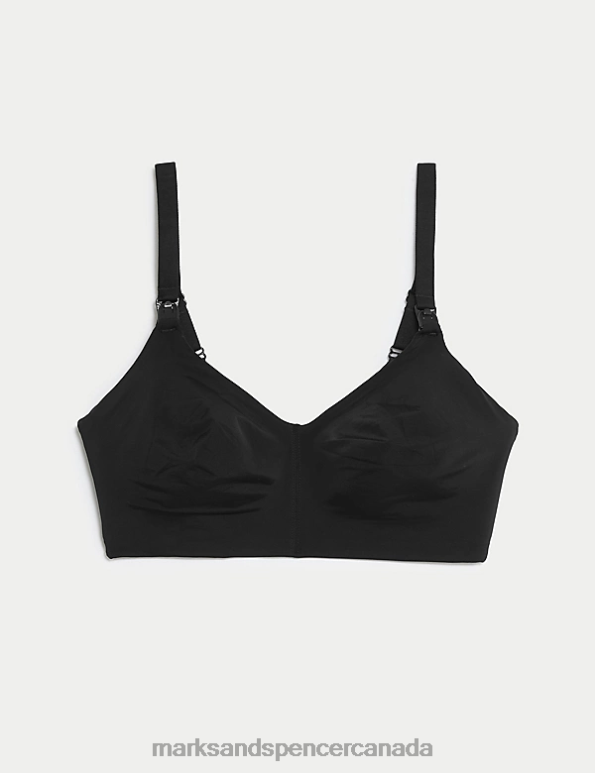 Marks and Spencer near me - Unisex Black Clothing Marks & Spencer Flexifit Non Wired Nursing Bra 20VTD4619