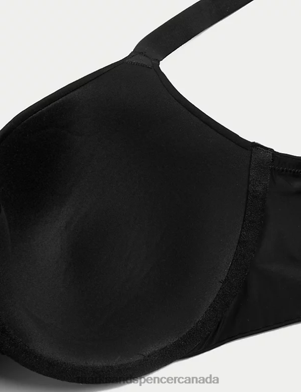 Unisex Black Clothing Marks & Spencer Flexifit Wired Full-Cup T-Shirt Bra 20VTD3740 - Marks and Spencer online