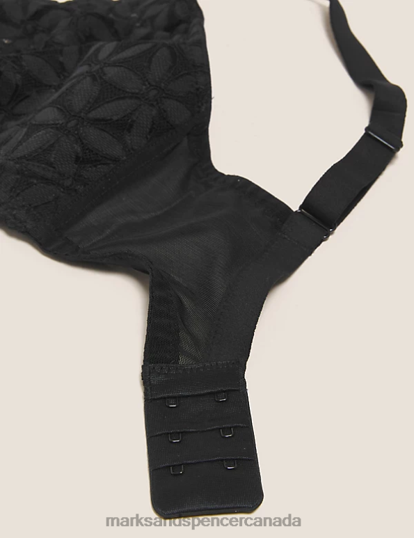 Marks and Spencer near me - Unisex Black Clothing Marks & Spencer Lace Non-Padded Bralette 20VTD3787
