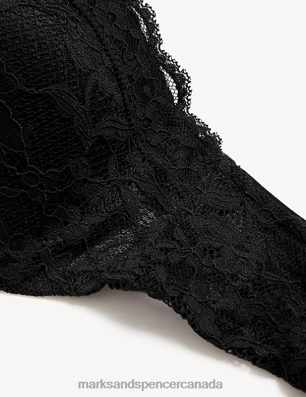 Marks and Spencer sale - Unisex Black Clothing Marks & Spencer Lace Wired Bandeau Bra 20VTD3822