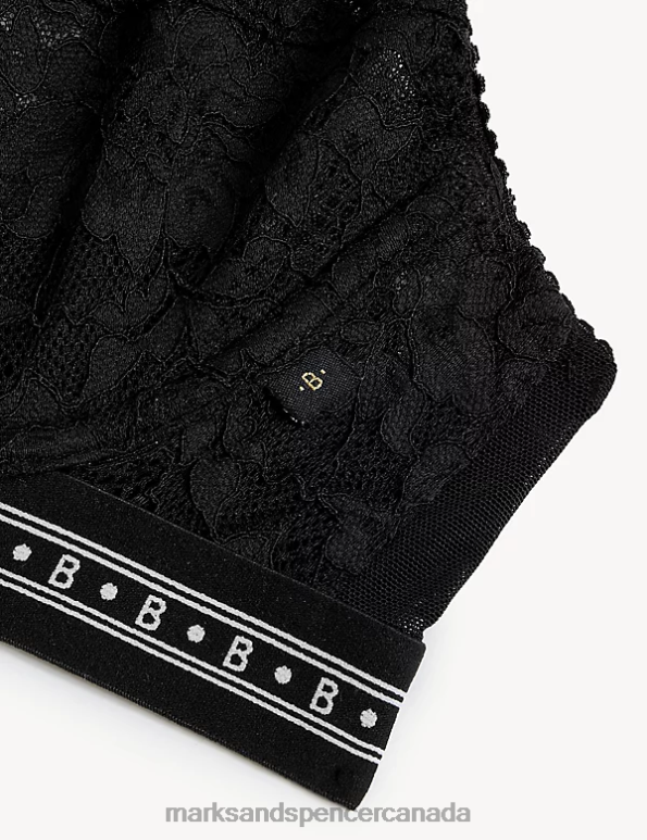 Unisex Black Clothing Marks & Spencer Meia Lace Wired Balcony Bra 20VTD4891 - Marks and Spencer Canada locations