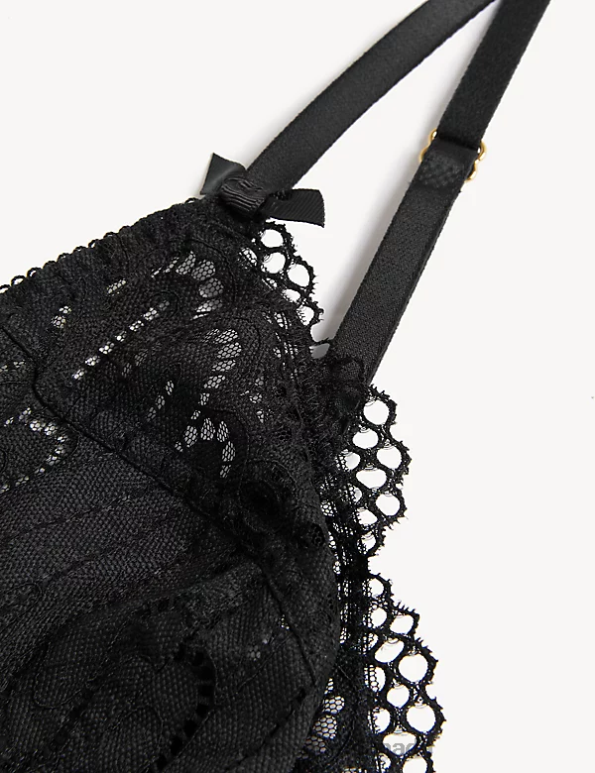 Marks and Spencer sale - Unisex Black Clothing Marks & Spencer Nova Lace Wired Full Cup Bra 20VTD3809