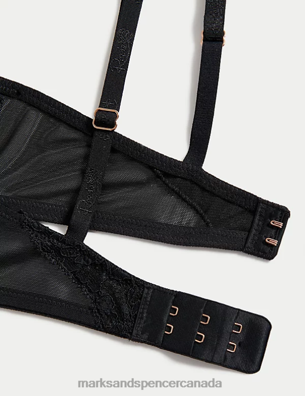 Marks and Spencer sale - Unisex Black Clothing Marks & Spencer Silk Beau Wired Plunge Bra 20VTD4080