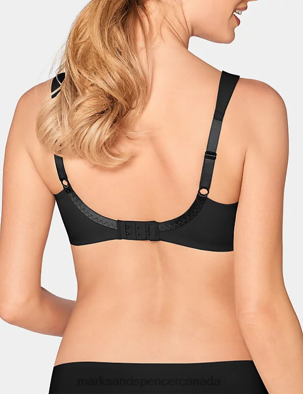 Unisex Black Clothing Marks & Spencer True Shape Sensation Non Padded Underwired Minimiser Bra 20VTD4410 - Marks and Spencer outlet
