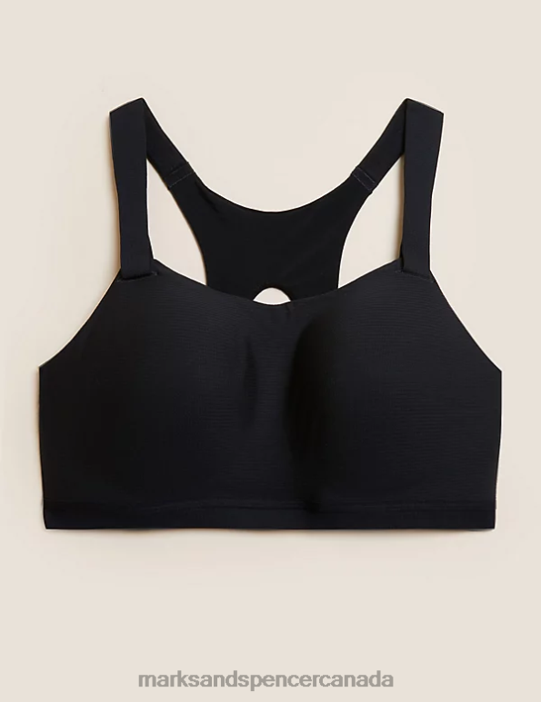 Unisex Black Clothing Marks & Spencer Ultimate Support Custom Fit Sports Bra 20VTD4347 - Marks and Spencer Canada locations